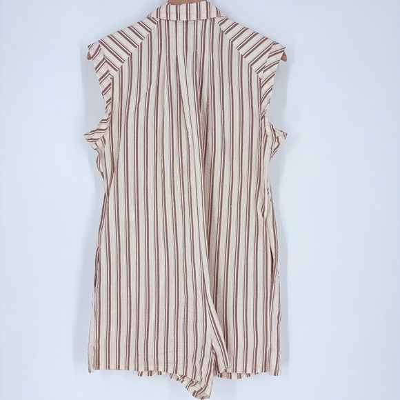 Urban Outfitters Zoey Workwear Striped Romper - Picture 14 of 16